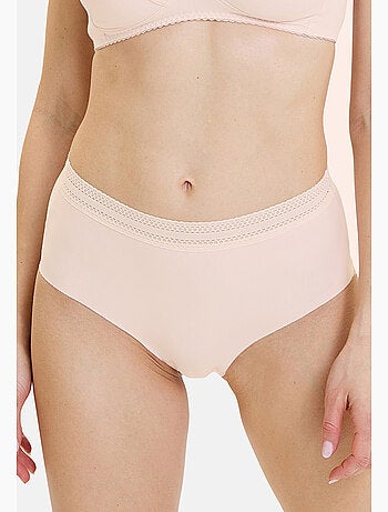 Lot de deux culottes invisible coton sans complexe lingerie