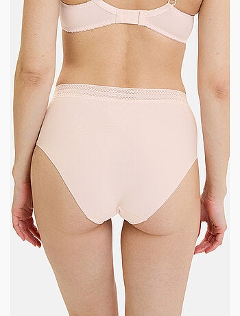 Lot de deux culottes invisible coton sans complexe lingerie