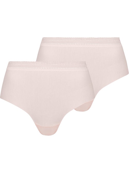 Lot de deux culottes invisible coton sans complexe lingerie - Kiabi