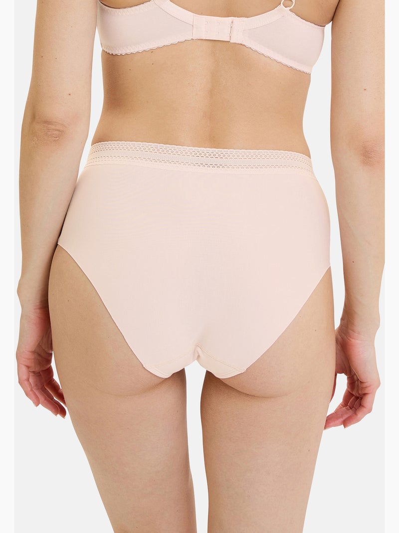Lot de deux culottes invisible coton sans complexe lingerie Rose pâle - Kiabi