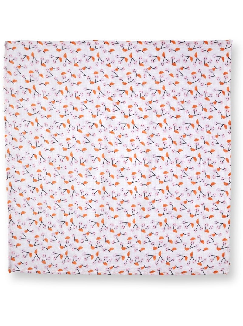 Lot de deux langes Escapade Kawaii 90x90 cm Rose - Kiabi