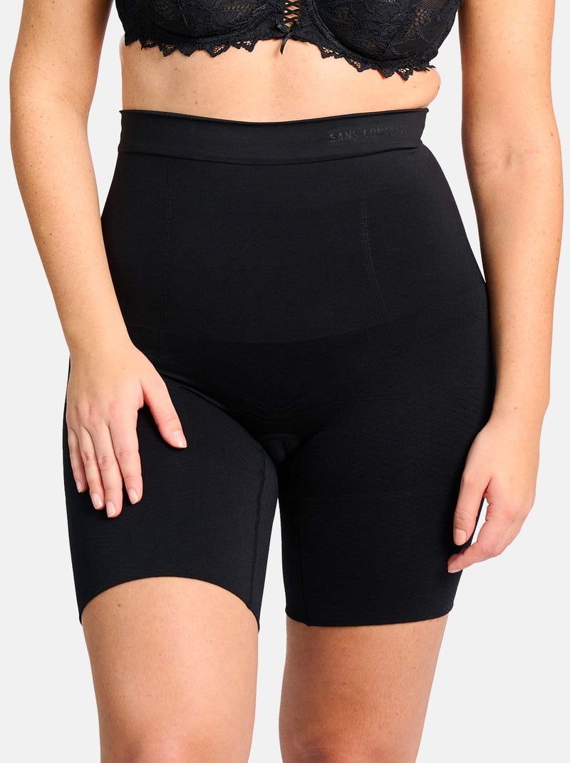 Lot De Deux Panty Slimmers Sans Complexe Noir Beige - Kiabi