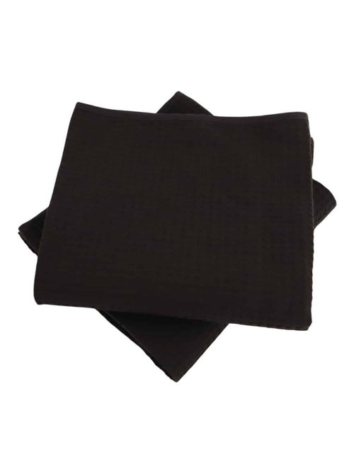 Lot de deux serviettes coton 57 fils nid d'abeille WEEK END - Kiabi