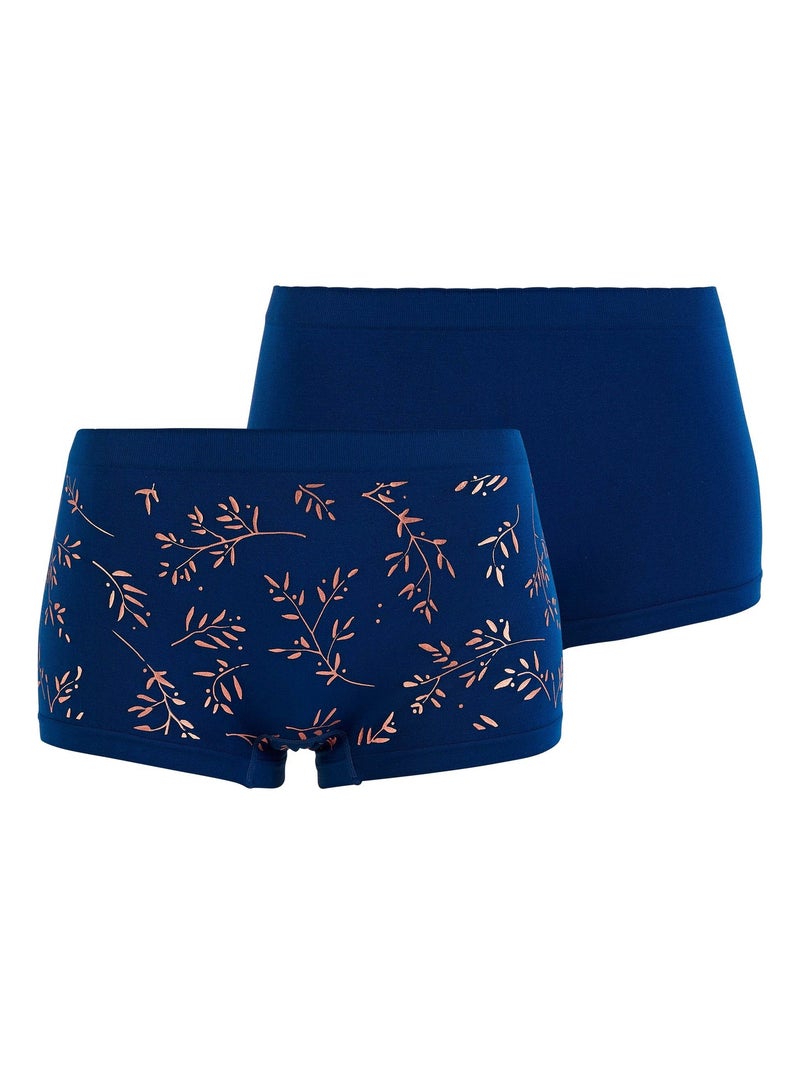 Lot de deux shorties Zen Anniversaire Billet Doux Bleu cobalt - Kiabi