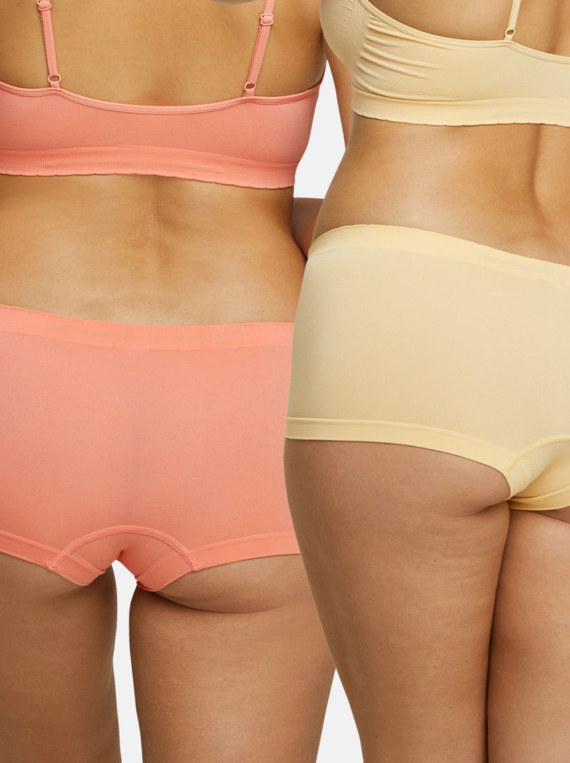 Lot de deux shorties Zen Attitude Billet Doux Banane - Kiabi