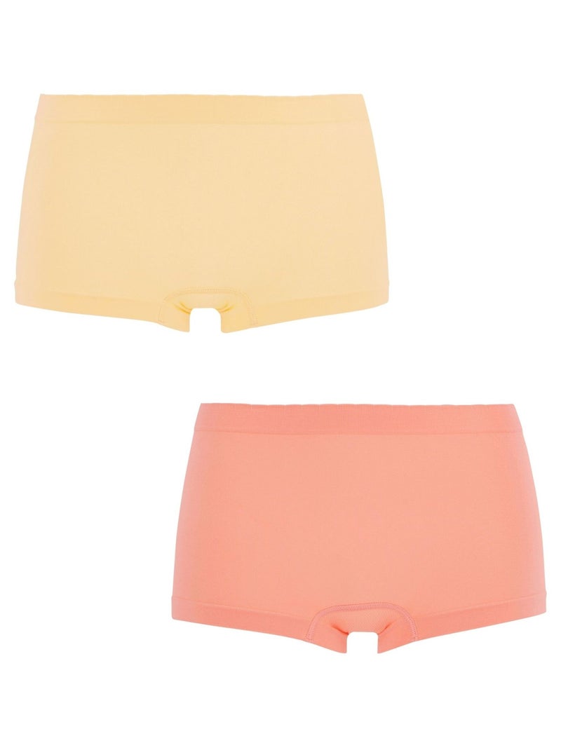 Lot de deux shorties Zen Attitude Billet Doux Banane - Kiabi