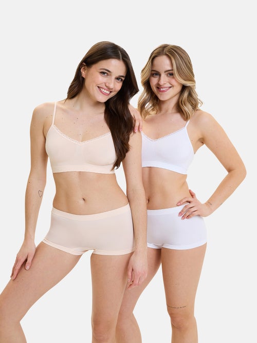 Lot de deux shorties Zen Attitude Billet Doux - Kiabi
