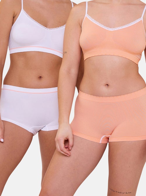 Lot de deux shorties Zen Attitude Billet Doux - Kiabi