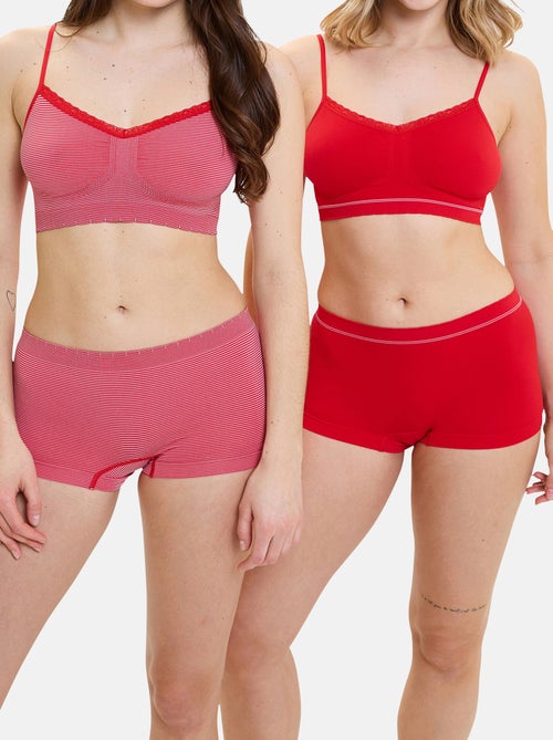 Lot de deux shorties Zen Attitude Billet Doux - Kiabi
