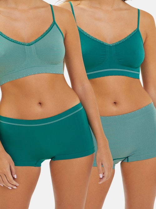 Lot de deux shorties Zen Attitude Billet Doux - Kiabi