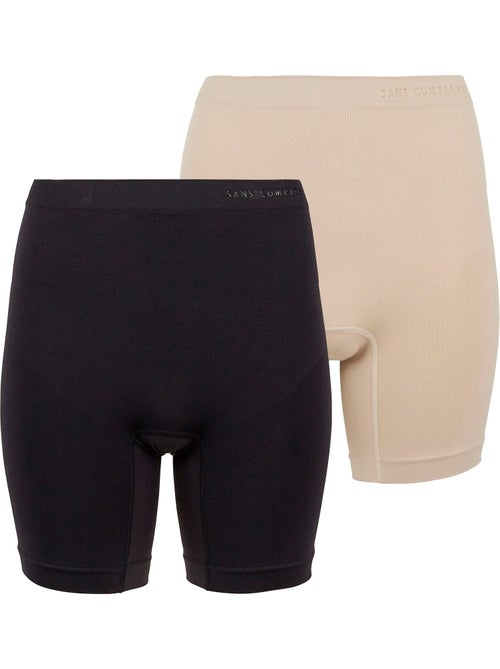 Lot de deux shorts anti-frottement slimmers sans complexe lingerie - Kiabi