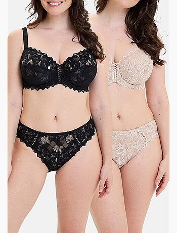 Lot de deux slips arum sans complexe lingerie