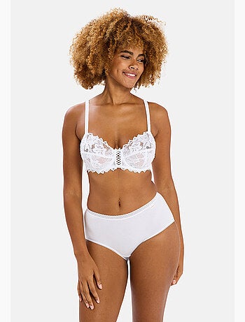Lot de deux slips classique coton b sans complexe lingerie