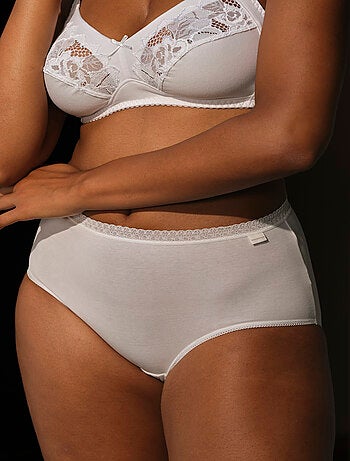 Lot de deux slips classique coton b sans complexe lingerie