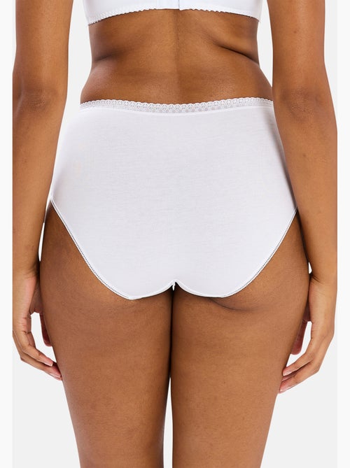 Lot de deux slips classique coton b sans complexe lingerie - Kiabi Lot de deux slips classique coton b sans complexe lingerie - Kiabi