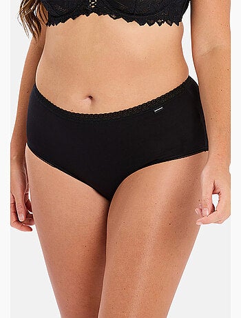 Lot de deux slips classique coton b sans complexe lingerie