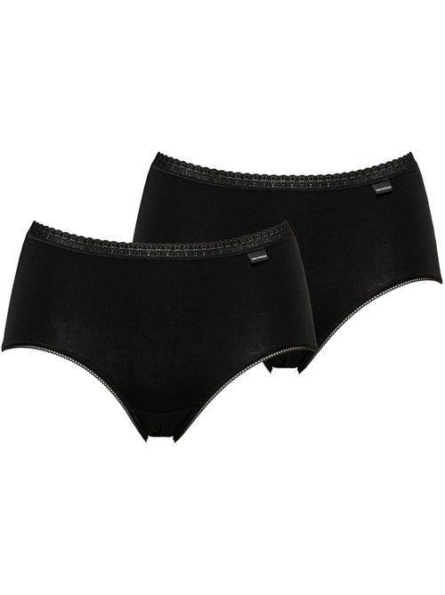 Lot de deux slips classique coton b sans complexe lingerie - Kiabi Lot de deux slips classique coton b sans complexe lingerie - Kiabi