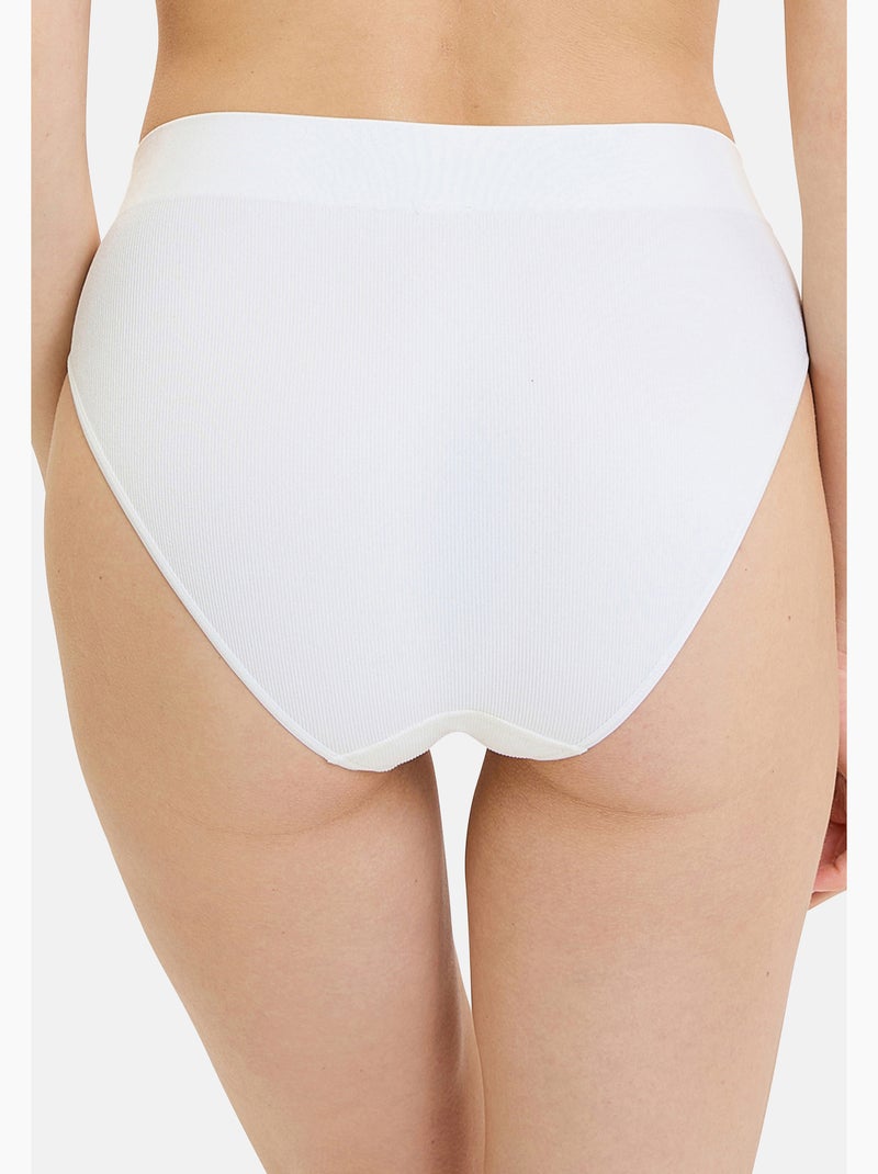 Lot de deux slips Essentiel Confort Sans Complexe Ivoire - Kiabi