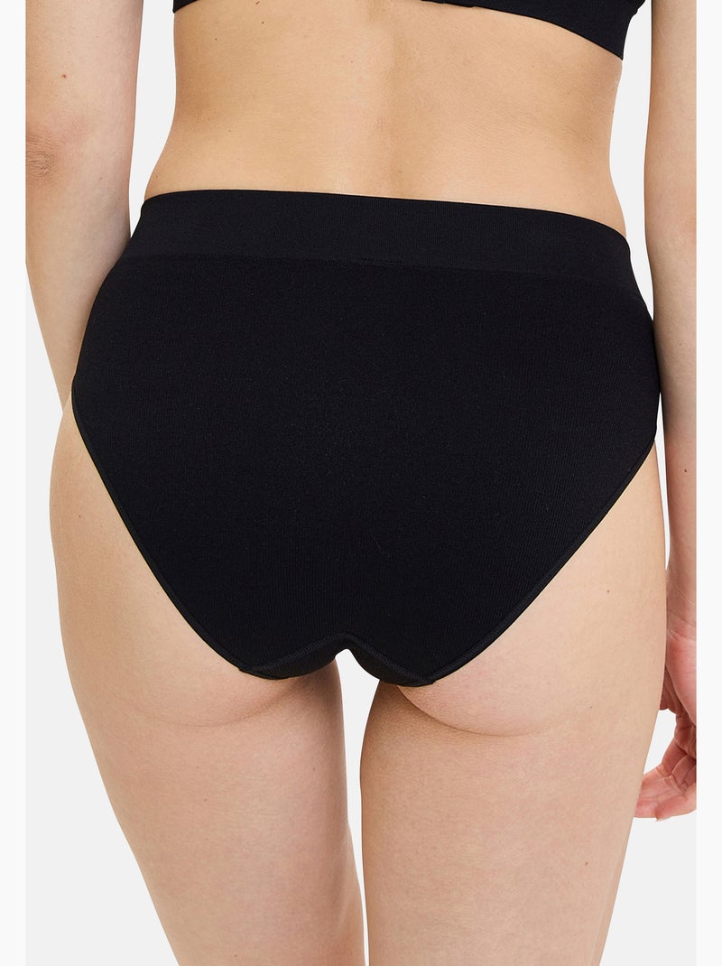 Lot de deux slips Essentiel Confort Sans Complexe Noir - Kiabi