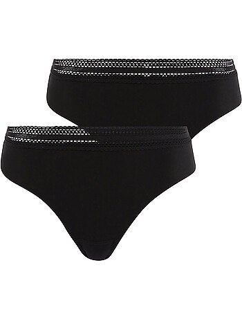 Lot de deux slips invisible coton sans complexe lingerie