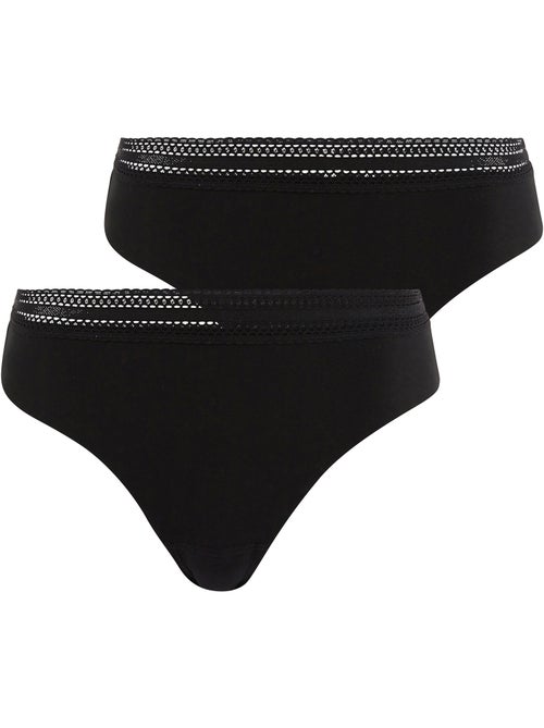 Lot de deux slips invisible coton sans complexe lingerie - Kiabi Lot de deux slips invisible coton sans complexe lingerie - Kiabi