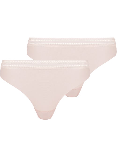 Lot de deux slips invisible coton sans complexe lingerie - Kiabi Lot de deux slips invisible coton sans complexe lingerie - Kiabi