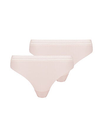 Lot de deux slips Invisible Coton Sans Complexe