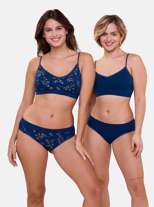 Lot de deux slips Zen Anniversaire Billet Doux - Kiabi