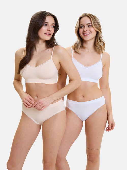 Lot de deux slips Zen Attitude Billet Doux - Kiabi