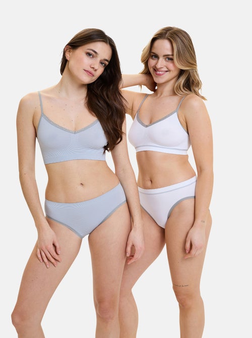 Lot de deux slips Zen Attitude Billet Doux - Kiabi