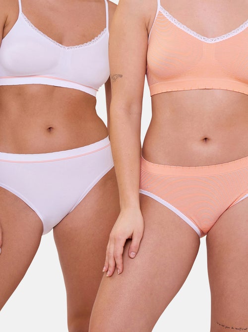 Lot de deux slips Zen Attitude Billet Doux - Kiabi