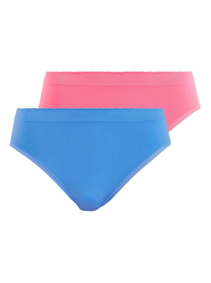 Lot de deux slips Zen Attitude Billet Doux Bleu Rose clair - Kiabi