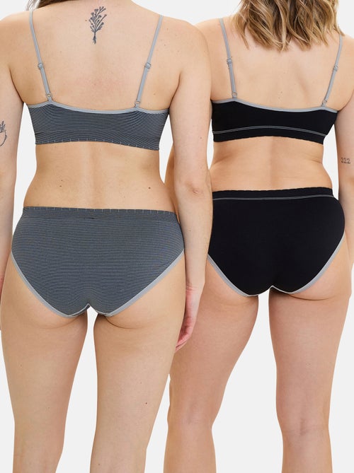 Lot de deux slips Zen Attitude Billet Doux - Kiabi