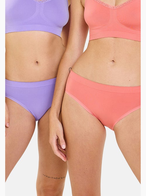 Lot de deux slips Zen Attitude Billet Doux - Kiabi