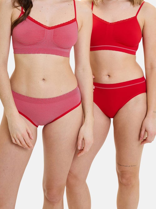 Lot de deux slips Zen Attitude Billet Doux - Kiabi