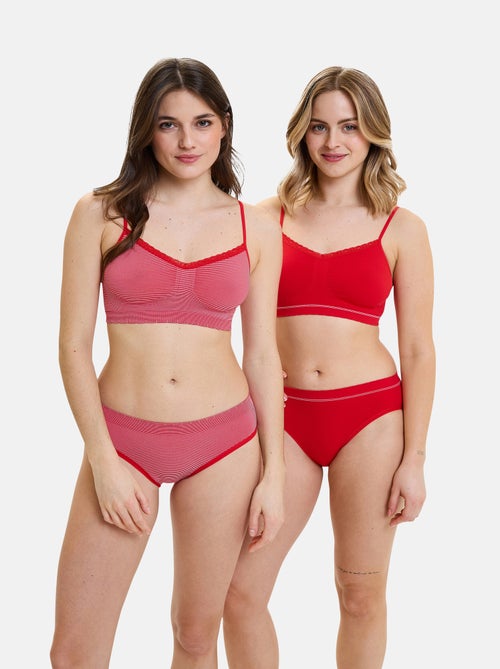 Lot de deux slips Zen Attitude Billet Doux - Kiabi