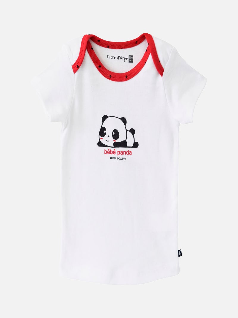 LOT DE DEUX SOUS-VETEMENTS BEBE FILLE Blanc Rose - Kiabi
