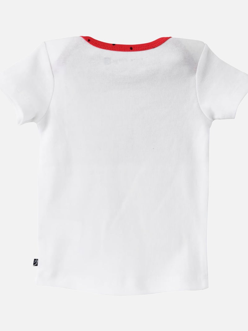 LOT DE DEUX SOUS-VETEMENTS BEBE FILLE Blanc Rose - Kiabi