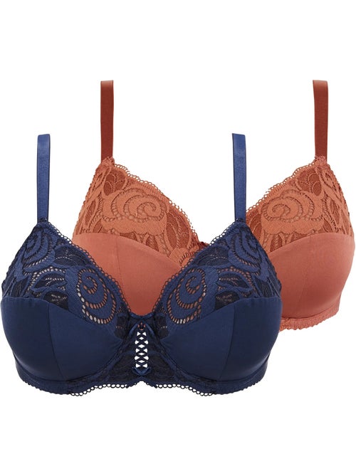 Lot de deux soutiens gorge amélie sans complexe lingerie - Kiabi