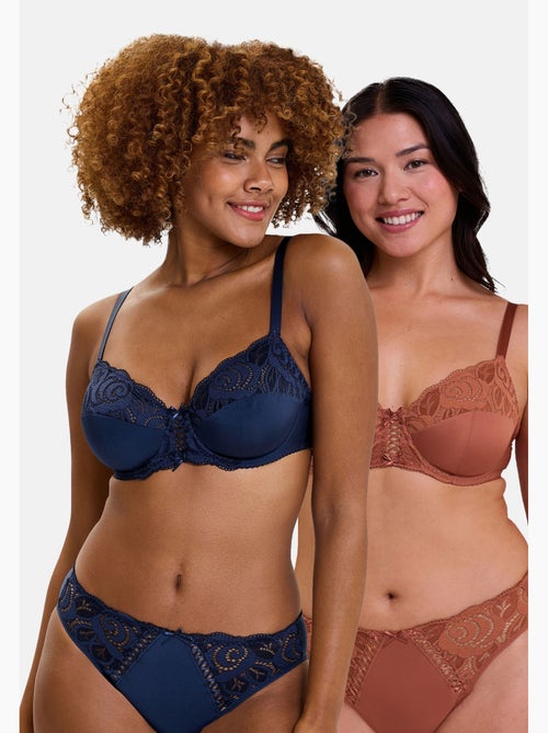Lot de deux soutiens gorge amélie sans complexe lingerie - Kiabi