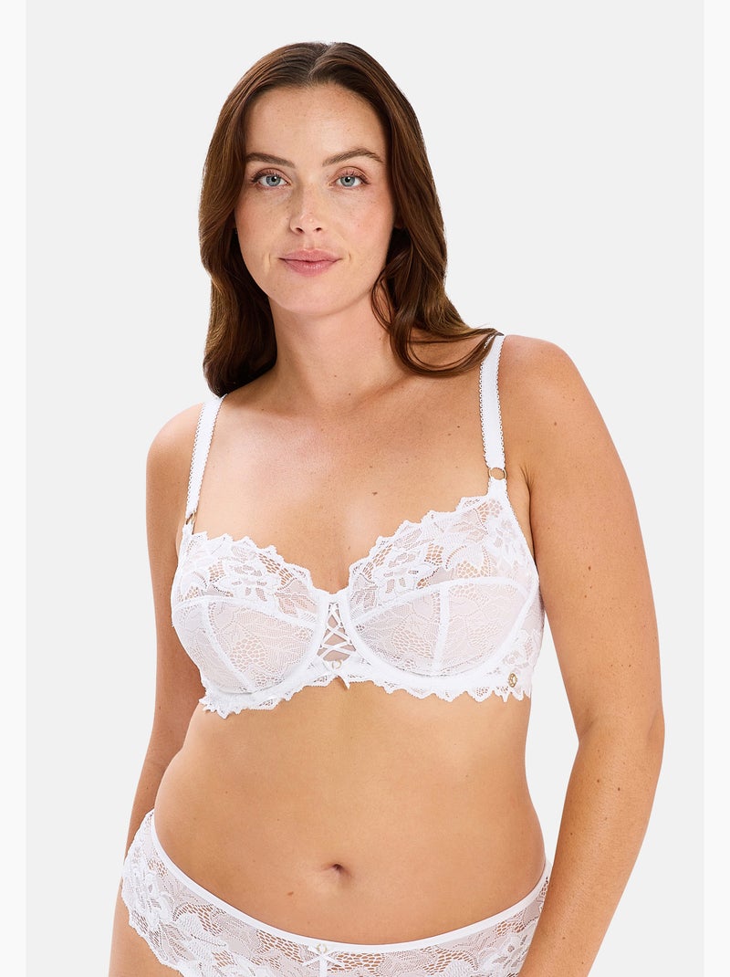 Lot de deux soutiens gorge Arum Prima Sans Complexe Blanc Rouge - Kiabi