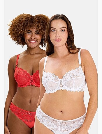 Lot de deux soutiens gorge arum prima sans complexe lingerie