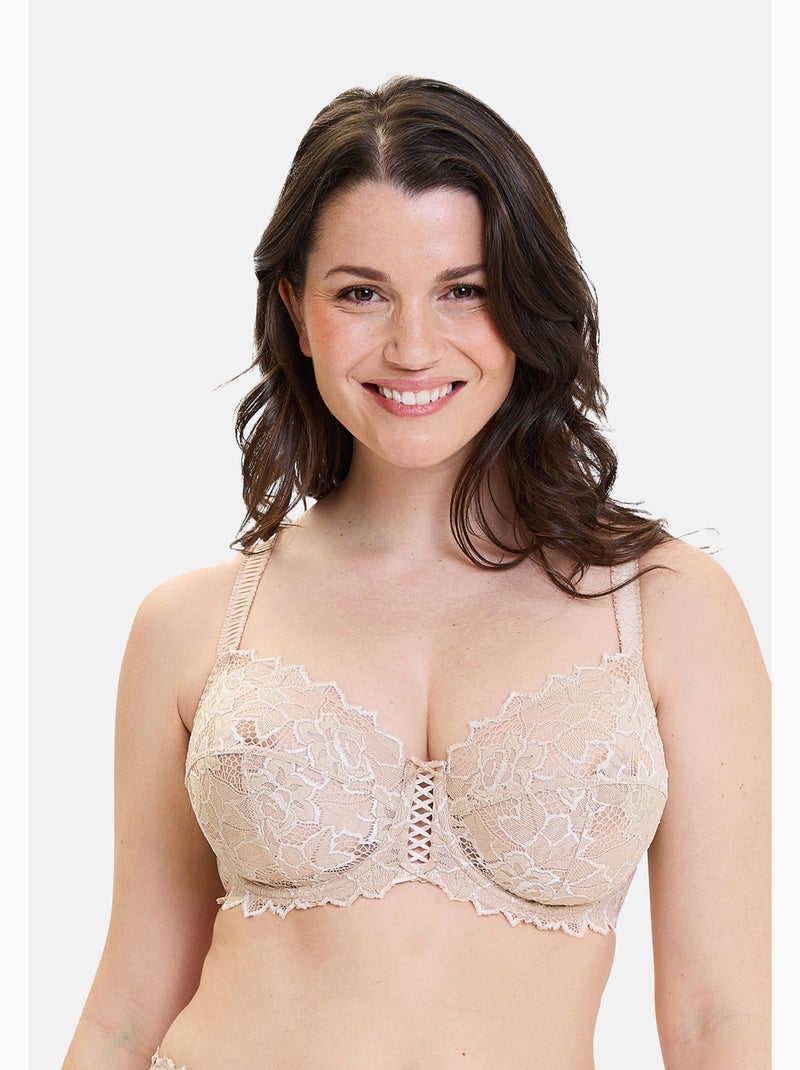 Lot de deux soutiens gorge Arum Sans Complexe Beige/Blanc - Kiabi