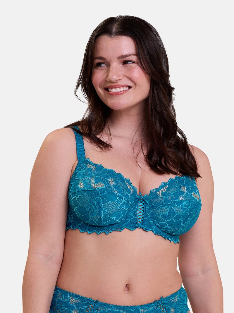 Lot De Deux Soutiens Gorge Arum Sans Complexe Bleu Violet - Kiabi