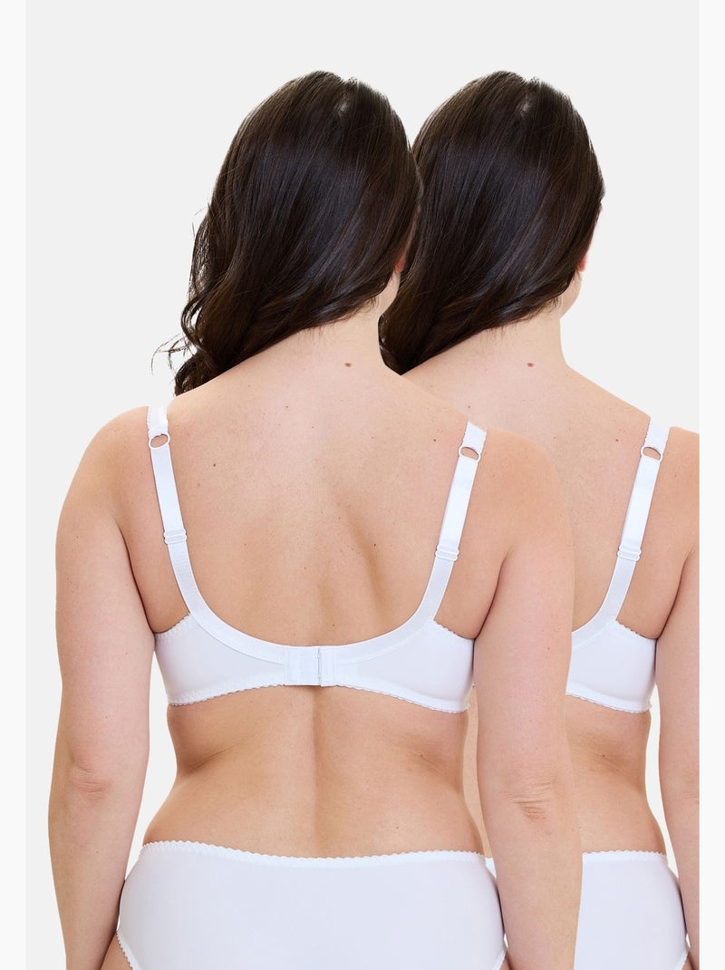 Lot de deux soutiens gorge arum sans complexe lingerie Blanc Blanc - Kiabi