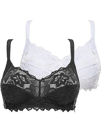 Lot de deux soutiens gorge coton d'arum sans complexe lingerie