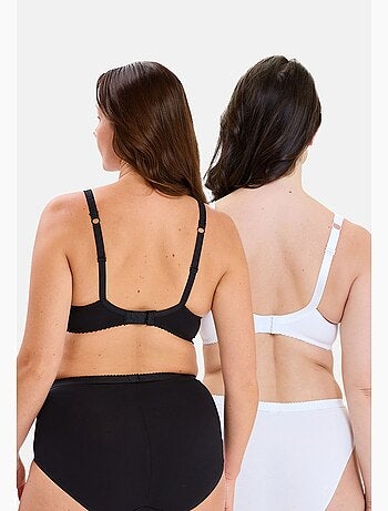 Lot de deux soutiens gorge coton d'arum sans complexe lingerie