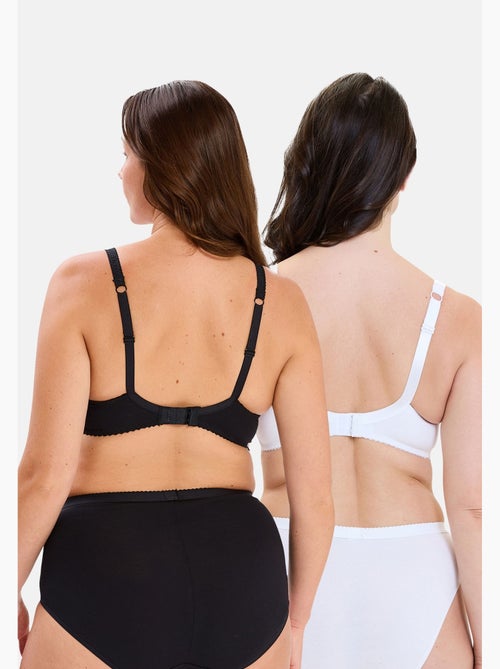 Lot de deux soutiens gorge coton d'arum sans complexe lingerie - Kiabi