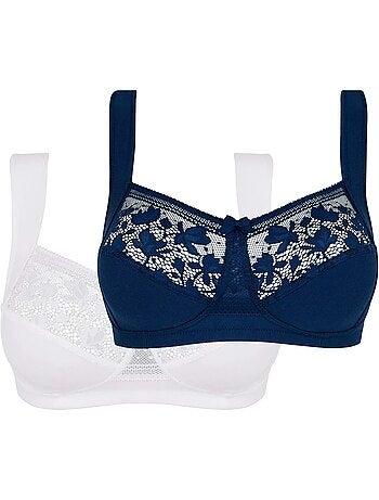 Lot de deux soutiens gorge jeanne sans complexe lingerie