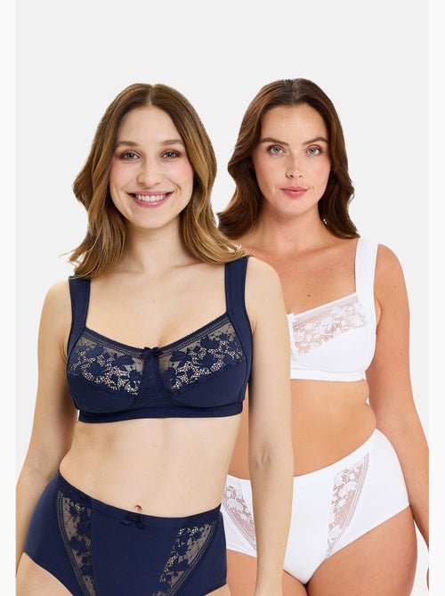 Lot de deux soutiens gorge jeanne sans complexe lingerie - Kiabi Lot de deux soutiens gorge jeanne sans complexe lingerie - Kiabi